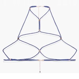 FENTY Goodnight Kids Rope Harness - rose gold and blue . NWT